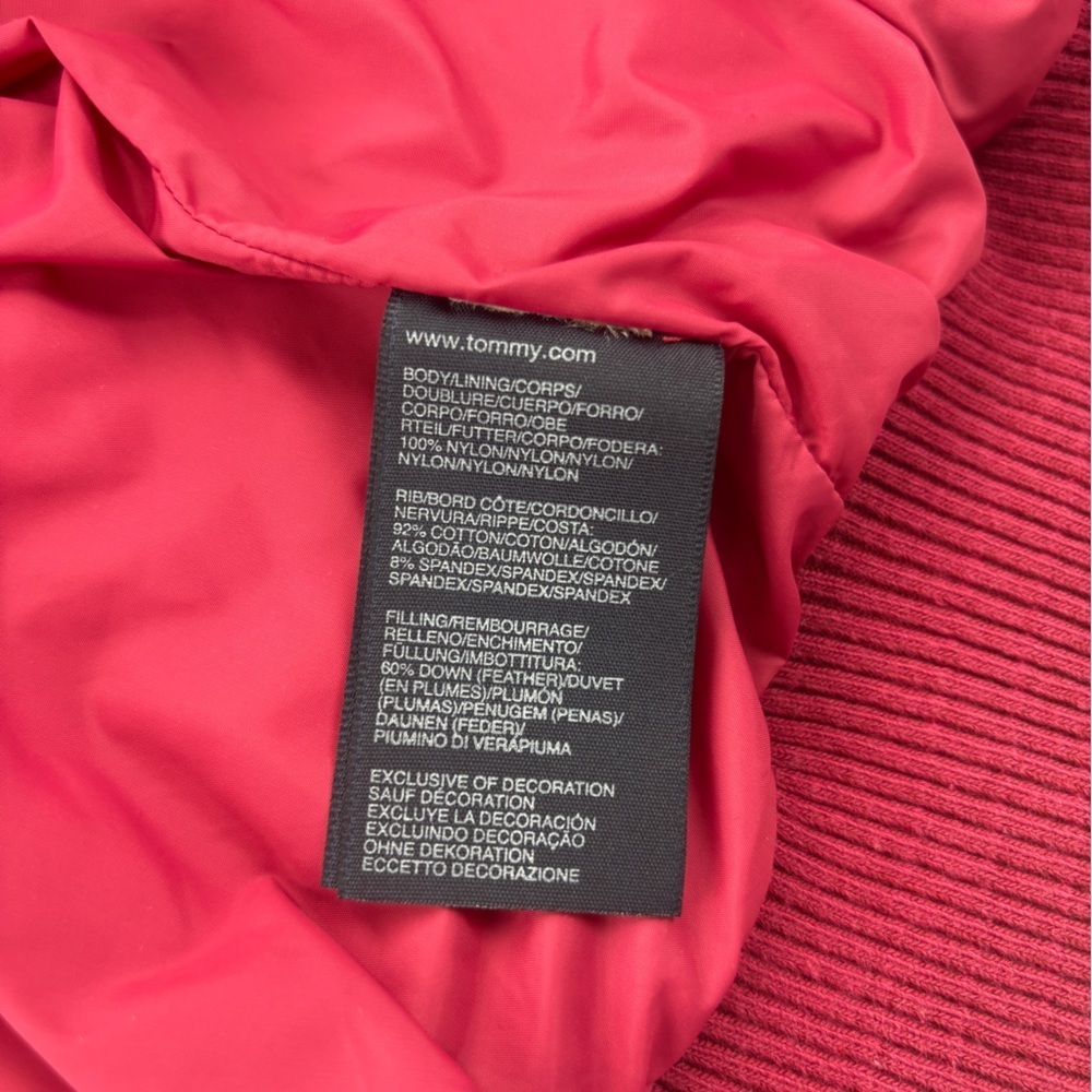 Tommy Hilfiger Burgundy Puffer Vest -16 - Picture 4 of 4
